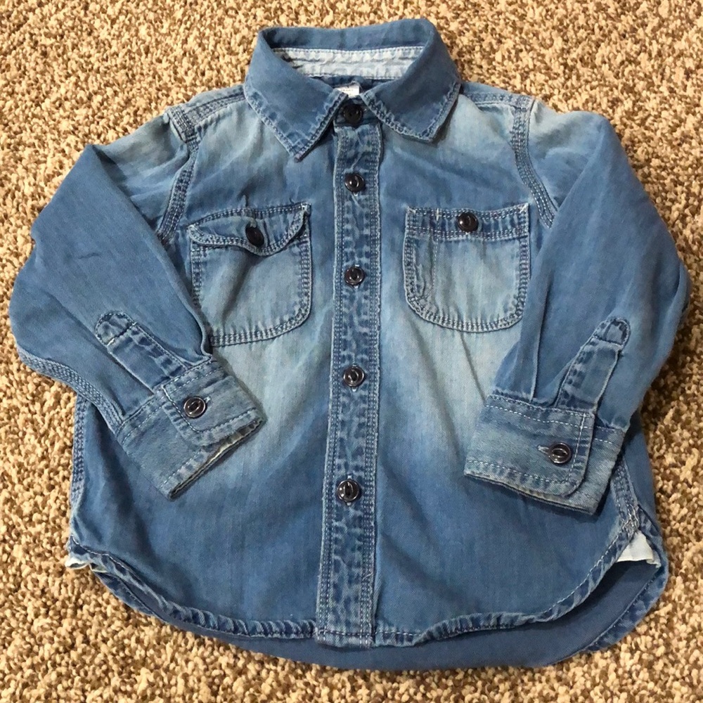 Baby Gap Jean Button Up Shirt